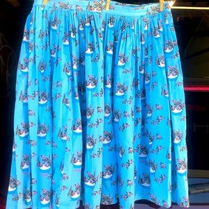 Pinup Girl Clothing Mary Blair Kittens Skirt 2X